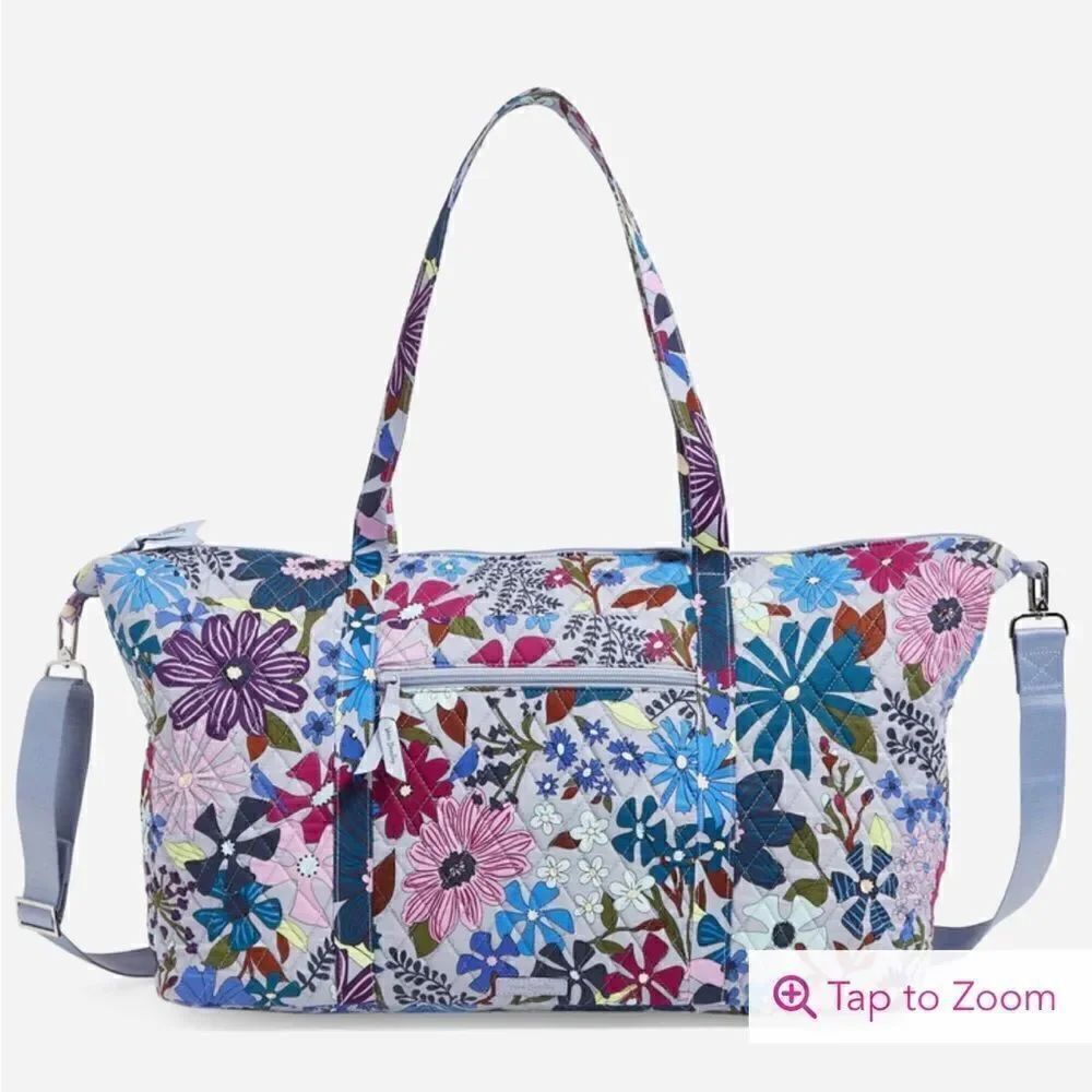 Vera Bradley Deluxe Travel Tote Bag in Bengal Lily NWT
